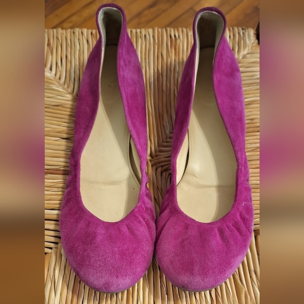 J.Crew Cece Ballet Flat - Suede 9 1/2